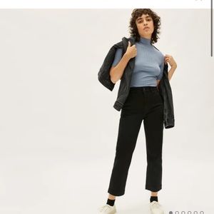 Everlane straight leg crop size 6 in black